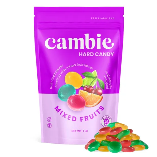 Miniatura 18 de Cambie Caramelos duros sin azúcar, 1 libra de caramelo sin azúcar envueltos individualmente, canela