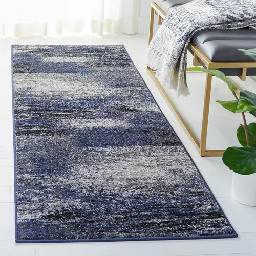 Miniatura 24 de SAFAVIEH, colección Adirondack - Alfombra de 6 x 9 pies, plateada/multicolor, abstracta, moderna, no desprende pelo, de fácil cuidado, para zonas