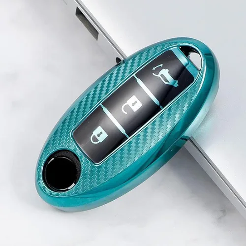 Funda de TPU para llave de coche, para Nissan Qashqai X-Trail T31 T32 Note Juke J10 J11 Tiida Altima Pathfinder Murano Kicks para Infiniti B-green