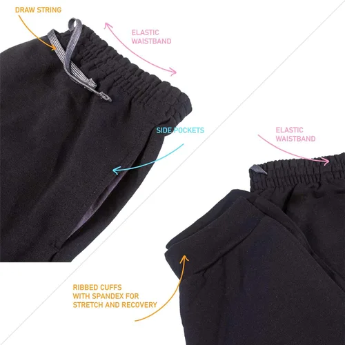 Miniatura 4 de GIMMEDAT Pantalones deportivos suaves de voleibol con cordón y bolsillo
