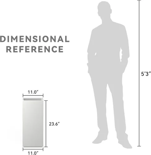 Miniatura 7 de Kante Maceta rectangular de hormigón de 23.6 pulgadas de alto, moderna maceta de diámetro cuadrado con orificio de drenaje y tapón de goma