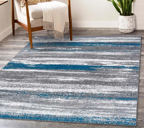 Miniatura 13 de LUXE WEAVERS Lagos Collection 7501 - Alfombra abstracta beige de 2 x 3