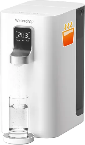 Waterdrop K19-H Sistema de ósmosis inversa de encimera [Agua caliente al instante], Filtro de agua de ósmosis inversa para encimera, Proporción de
