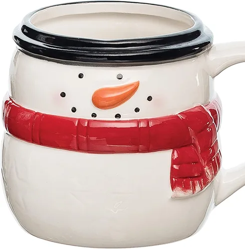 Miniatura 6 de C&F Home Taza de cerámica de café de Navidad con muñeco de nieve, 16 onzas, versátil té, chocolate caliente, Navidad, vacaciones de invierno, regalo
