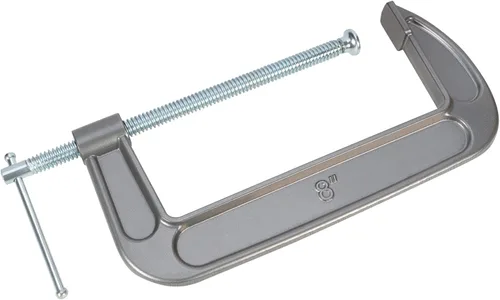 Miniatura 4 de Performance Tool W221 Abrazadera en C de hierro dúctil resistente con acabado de esmalte y tornillo cromado para una resistencia superior y un
