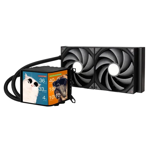 Miniatura 16 de TRYX Panorama 240 240 mm AIO 6.67'' AMOLED Pantalla en forma de L con efecto anamórfico 3D personalizable Enfriador AIO 240 mm 8ª generación Bomba