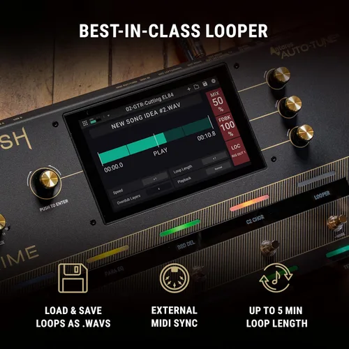 Miniatura 12 de HeadRush Prime - Pedal multiefectos para guitarra y voz y procesador de modelado de amplificador con clonador de amplificador, Antares Auto-Tune