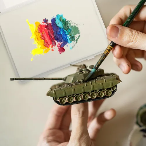 Miniatura 2 de Paletas húmedas para pintar miniaturas, incluyendo 100 piezas de papel, kit de paleta húmeda para pintura acrílica, paleta de pintura húmeda