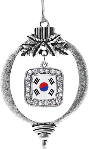 Miniatura 203 de Inspired Silver - Nana púrpura - Adorno de Navidad plateado - Adorno cuadrado para árbol de Navidad con circonita cúbica - Decoración colgante