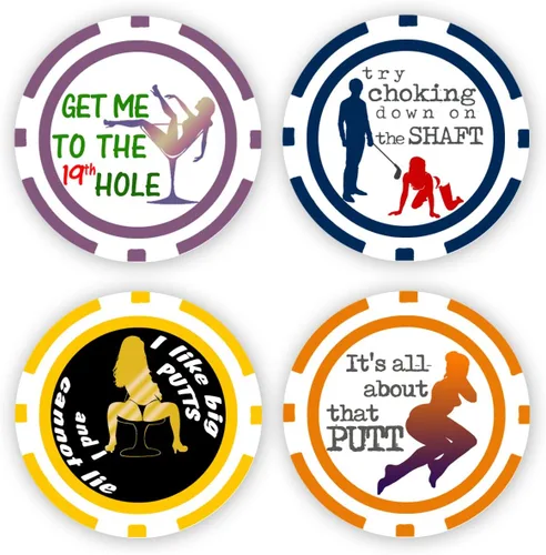 Miniatura 9 de DA VINCI Colección de fichas de póquer con marcador de pelotas de golf, fichas de 0.41 oz