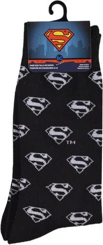 Miniatura 4 de Superman Classic Logo Crew Calcetines, Negro (43SP021MCCZA-BLK), Negro
