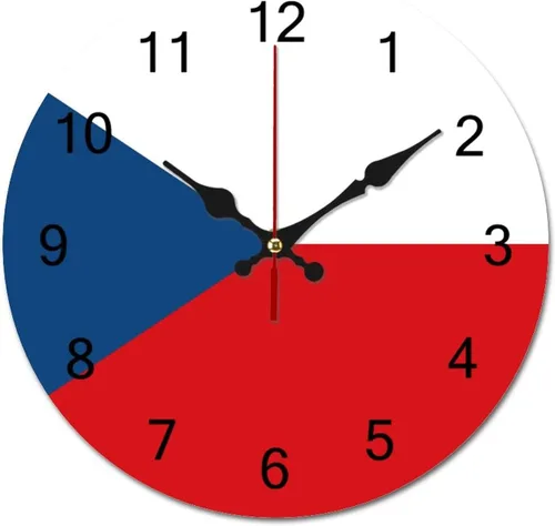 Miniatura 8 de The Flag of Eritrea - Reloj de pared patriótico de 9 pulgadas, funciona con pilas, silencioso, sin tictac, números arábigos, decoración moderna