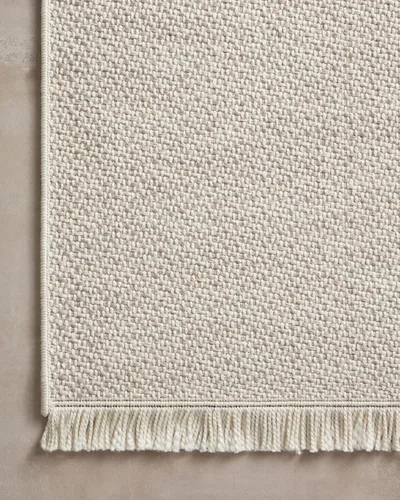 Miniatura 6 de Loloi Amber Lewis Malibu Collection MAB-04 - Alfombra decorativa Beige/Dove de 2 pies 3 pulgadas x 3 pies 9 pulgadas