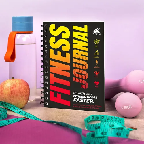 Miniatura 6 de Clever Fox Diario de entrenamiento y libro de registro de ejercicios - Planificador diario de fitness, diario de entrenamiento para mujeres