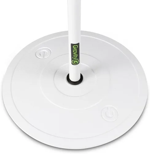 Miniatura 5 de Gravity Soporte para micrófono MS 23 W Soporte de micrófono con base redonda para uso vocal e instrumento, blanco