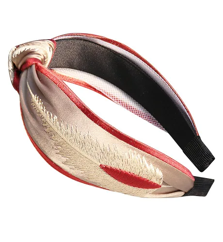 Miniatura 25 de YARN & INK Cintas para el cabello de mujer con perlas barrocas de terciopelo y lazo de strass, estilo retro vintage hecho a mano, elegante accesorio