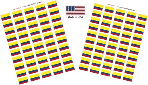 Miniatura 107 de 100 calcomanías de la bandera de Alaska; 1.5" x 1" hechas en Estados Unidos, calcomanías autoadhesivas de la bandera del estado para álbumes