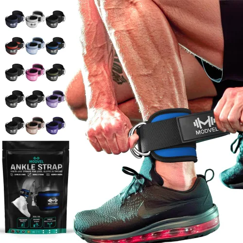 Miniatura 12 de Modvel Gym Ankle Strap for Cable Machines – Glute & Leg Kickback Ankle Straps for Gym Workouts – Adjustable, Padded Support for Strength Training