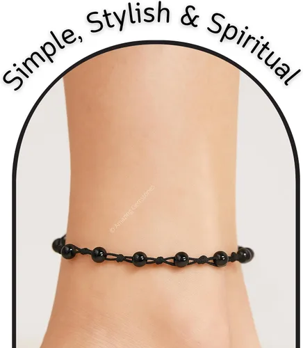 Miniatura 112 de Amazing Gemstone Crystal Anklet Ankle Bracelets for Women - Waterproof Beaded Healing Crystal Anklets, Plus Size Chakra Gemstone Bead Anklet