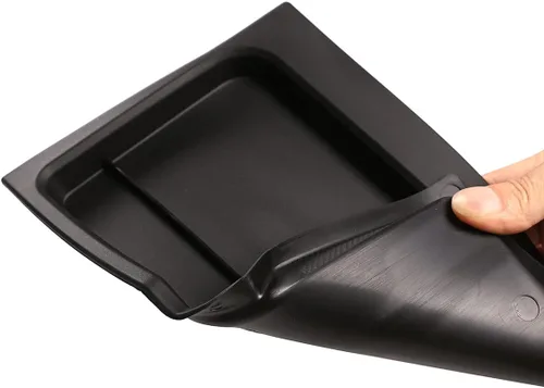 Miniatura 8 de YIWANG Reposabrazos para consola central de coche, color negro, tapete antideslizante para Land Rover Defender 90 110 2020-2022 Accesorios