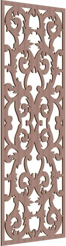Miniatura 76 de Meadville Paneles decorativos de pared de madera con calado, 9 3/8 pulgadas de ancho x 24 3/8 pulgadas de alto x 1/4 de alto, aliso