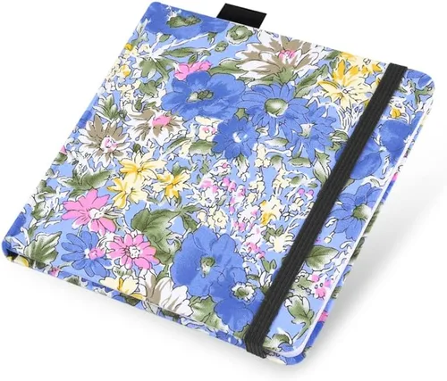 Miniatura 2 de Cuaderno de bocetos de acuarela, cuaderno de 5x5 pulgadas con cubierta de tela cuadrada portátil, 20 hojas de papel de dibujo texturizado