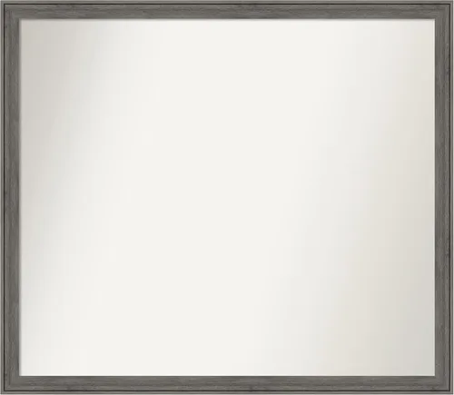 Miniatura 207 de Amanti Art Espejo personalizado, espejo de baño gris plomo a rayas, espejo de pared o espejo de tocador de baño sobre el fregadero