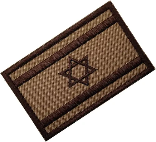 Miniatura 8 de 2 parches de bandera de Israel para coser en bordado, insignias tácticas israelíes de IL, emblema militar de moral militar, parches de gancho