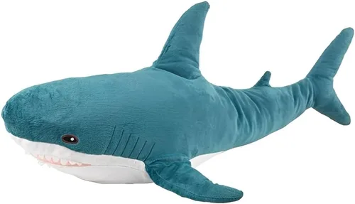 Peluche de tiburón gigante de 39.4 pulgadas, almohada de tiburón de peluche súper suave y linda, decoración de habitación para niños y niñas, regalo