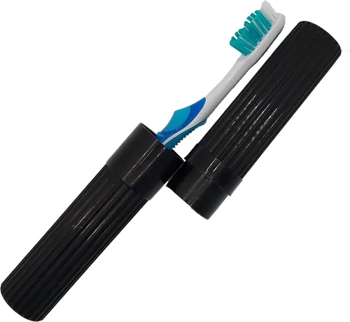 Miniatura 8 de American Comb Soporte para Cepillos de Dientes - Negro, Fabricado en EE.UU., con Orificios de Ventilación, para Fundas de Cepillos de Dientes