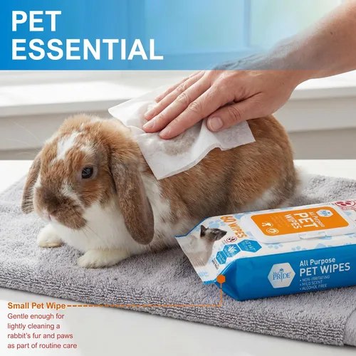 Miniatura 5 de MED PRIDE Toallitas hipoalergénicas de animales para gatos que bañan y limpian la piel, extrasuaves, sin alcohol ni parabenos, enriquecidas con aloe