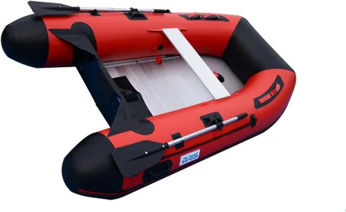 Miniatura 5 de BRIS Bote inflable de 8.8 pies de barco pontón de pesca tierno con piso de aluminio