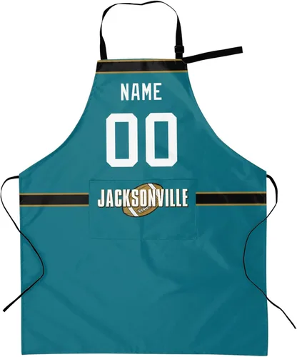 Miniatura 18 de Delantal con bolsillos, nombre personalizado y número, regalos personalizados para hombres y mujeres fanáticos del fútbol
