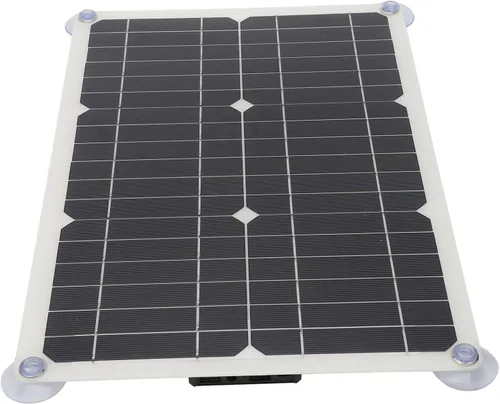 Miniatura 5 de Cargador de batería solar de 18 V 100 W, kit de carga portátil para automóvil, automóvil, motocicleta, barco, controlador USB de 16.5 x 11.0 in
