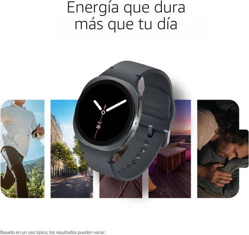 Miniatura 7 de Samsung Galaxy Watch 8 (2025) - Reloj inteligente Bluetooth de 1.575 pulgadas, diseño de cojín, monitor de fitness, entrenamiento de sueño, Negro
