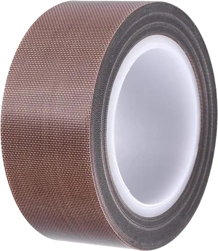 Miniatura 8 de Cinta de teflón, cinta de PTFE de tela de 1/2 pulgada de 30 pies para máquina selladora de impulso manual o al vacío, cinta adhesiva recubierta