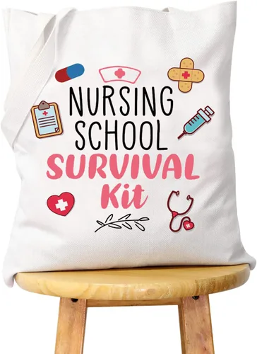 Miniatura 9 de WCGXKO Regalo de enfermera Cosméticos Regalo de Enfermería Escuela Kit de supervivencia Regalo para RN CNA LPV BSN LVP, Bolso, Bolsa de vida