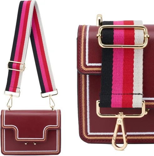 Miniatura 89 de ZOOEASS - Correa de repuesto para cartera, para colgar en el hombro o para cruzar, ancha y ajustable, de lona