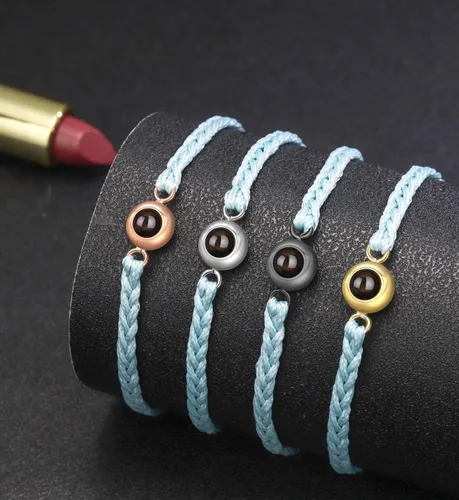 Miniatura 4 de Pulsera de fotos personalizada, pulsera con foto personalizada para mujeres y hombres, pulsera con imagen en el interior, regalos personalizados