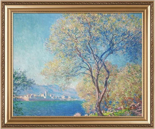 Miniatura 61 de IPIC - Reproducción artística de los lirios de agua de Claude Monet 1906, impresiones giclée coinciden con el marco dorado clásico, arte de pared