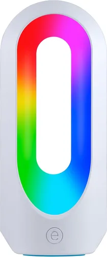 Enbrighten Lámpara LED de cambio de color, noche moderna, blancos regulables y vibrantes colores RGB, artículos esenciales para dormitorio, ideal
