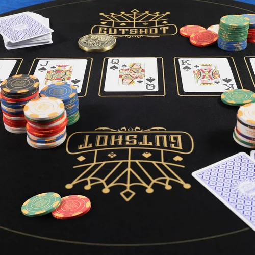 Miniatura 5 de GUTSHOT Alfombrilla de Póquer Plegable de Calidad de Casino Paño de Mesa de Póquer Resistente al Agua, Multi-Spandex Suave Juego Impermeable