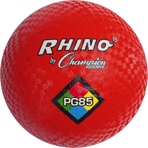 Champion Sports - Pelotas de juego Rhino de 8.5 pulgadas de diámetro - Dos capas, enrolladas en nylon, rojo (Juego de 1 pelota)