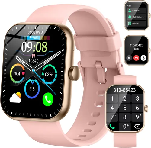 Motast Smart Watch (Answer/Make Call), 1.96" HD Smartwatch for Women, 2025 Fitness Watch with 112+ Sport Mode/Pedometer/Sleep/Heart Rate Monitor