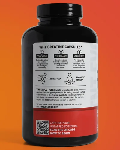 Miniatura 5 de Cápsulas de monohidrato de creatina, cápsula de 750 mg para hombres y mujeres, 60 porciones, creatina micronizada pura para fuerza, fitness