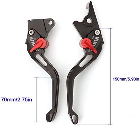 Miniatura 2 de FXCNC Palancas de embrague de freno 5D para TTR125L TTR125LE TTR125LW 2000-16, YFM700 Raptor 700R 00-06, Raptor YFM660 01-05, XT660 XT660R XT660X