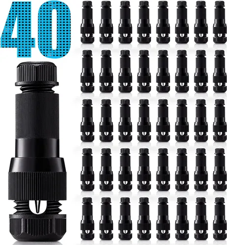 Miniatura 8 de SUNVIE Conector de cable de iluminación de paisaje Fastlock de bajo voltaje, conectores de cable de calibre 12-14 para luces de camino de paisaje