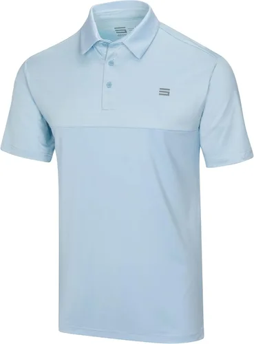 Three Sixty Six - Camiseta de golf tipo polo de secado rápido para hombres, de estilo casual, manga corta, que disipa la humedad