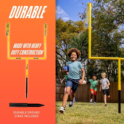 Miniatura 3 de Franklin Sports - Poste de portería de fútbol americano de acero auténtico de 8.5' x 5.5' - Poste para niños - Juego de postes de portería de fútbol