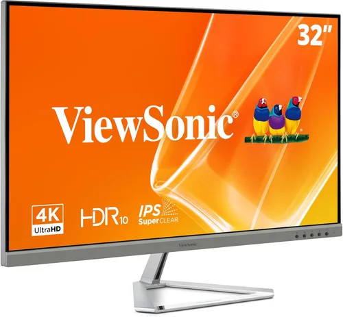 ViewSonic VX3276-4K-MHD Monitor 4K UHD de 32 pulgadas con biseles ultrafinos, HDR10 HDMI y DisplayPort para el hogar y la oficina